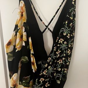 Too shop floral wrap dress